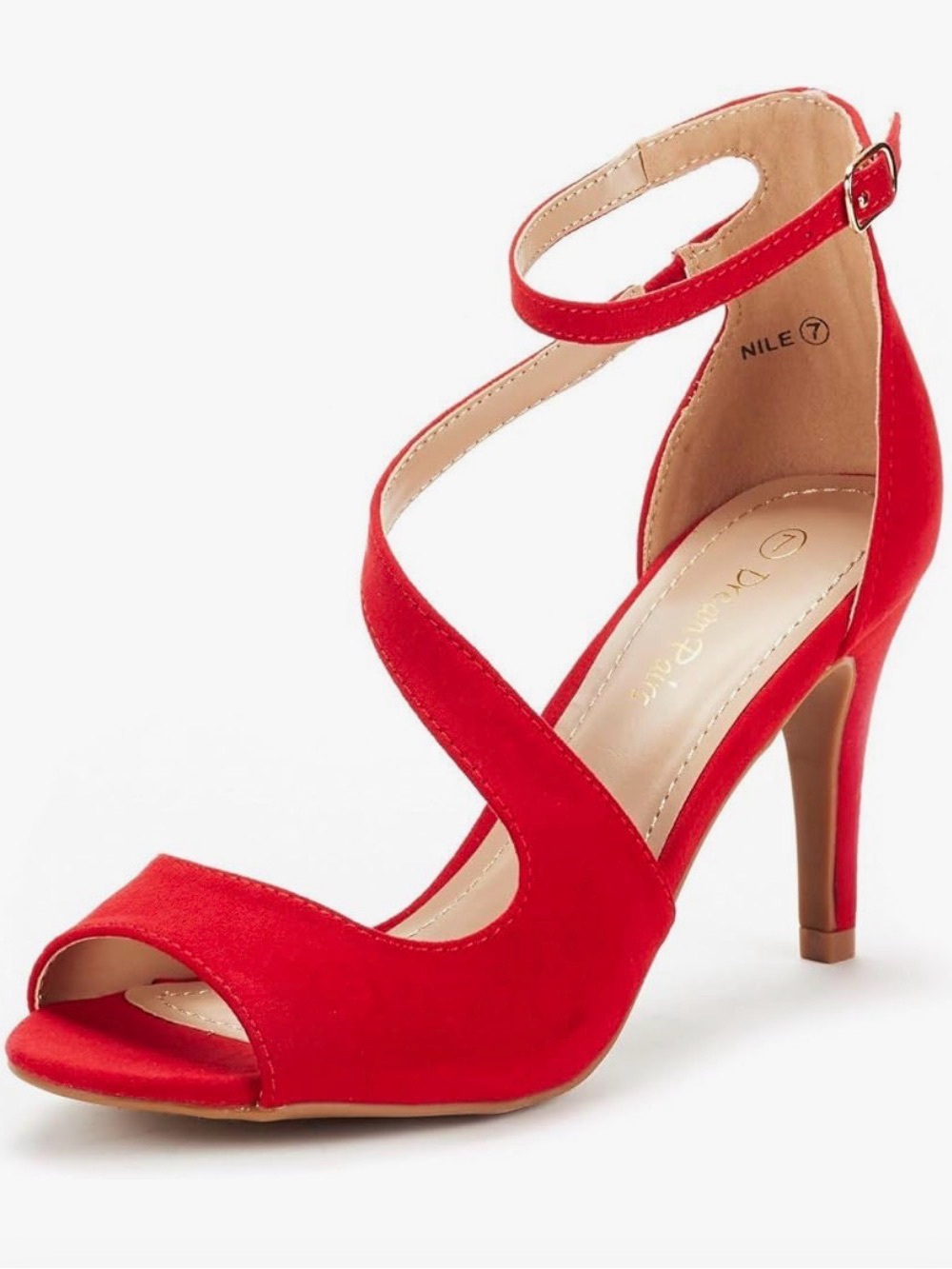Red Suede heels never worn